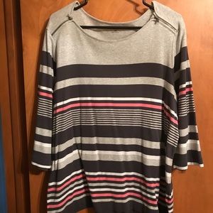 Croft & Barrow plus 3/4 sleeve Blouse